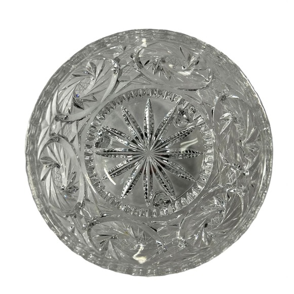 Beautiful Vintage Glass Candy Dish with Legs 6" wide - Picture 5 of 6